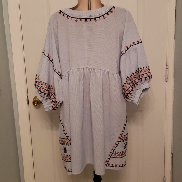 Forever 21 Puff Sleeve Pheasant Dress - Picture 5 of 7